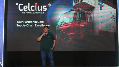 सेल्सियस लॉजिस्टिक्स की स्मार्ट कोल्ड-चेन तकनीक को दर्शाता एक डिजिटल विज़ुअल