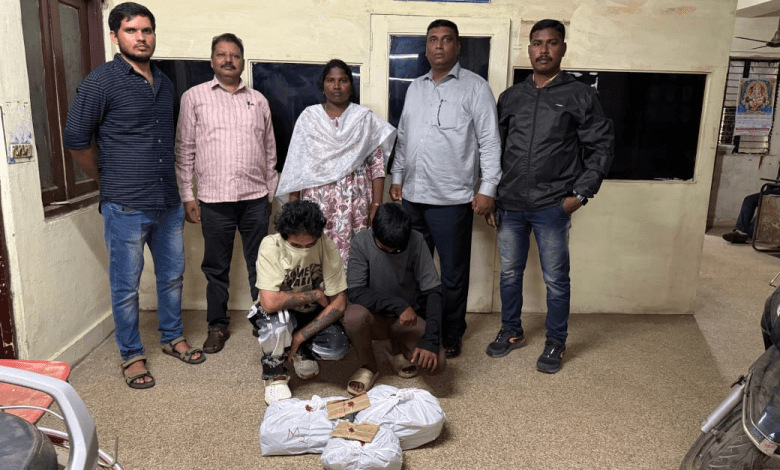 हैदराबाद पुलिस द्वारा 3 किलो गांजे के साथ आरोपी गिरफ्तार