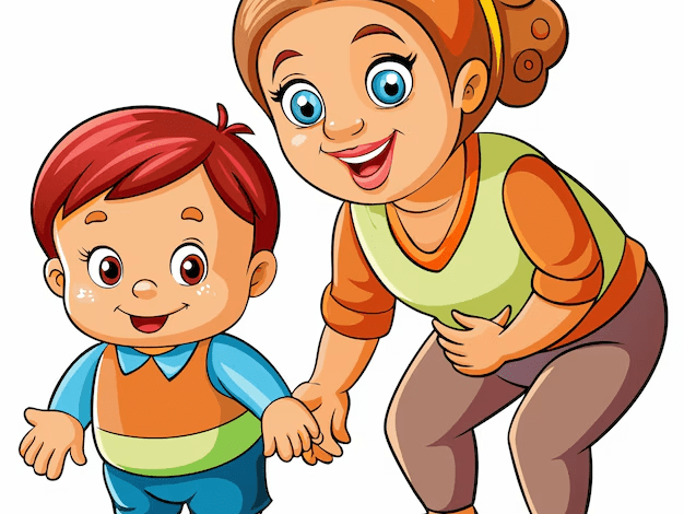 माँ और बेटे का लैंप जलाने का प्यारा और मजेदार पल