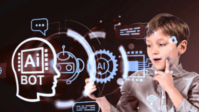 किशोर चैटजीपीटी पर भावनाएं टाइप करते हुए, बैकग्राउंड में उदासी