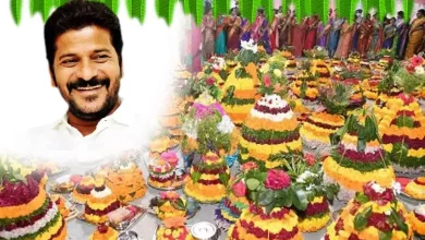 तेलंगाना में बतुकम्मा उत्सव 2025 का भव्य दृश्य