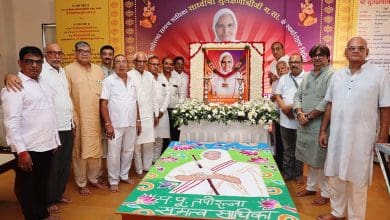 साध्वी सुलक्षणाश्रीजी श्रद्धांजलि सभा जैन मंदिर