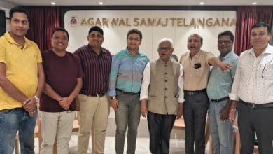 अग्रवाल समाज बैडमिंटन टूर्नामेंट का स्टेडियम दृश्य