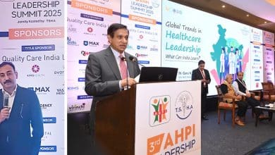 होटल ताज डेक्कन, बंजारा हिल्स में आयोजित 3-एएचपीआई लीडरशिप समिट का दृश्य।