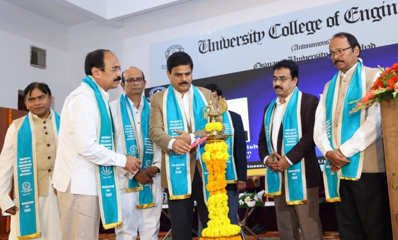 उस्मानिया विश्वविद्यालय स्नातक दिवस 2025 समारोह