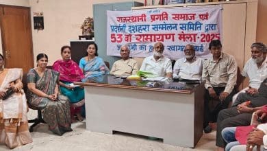 राजस्थानी प्रगति समाज एवं एक्जीबिशन सोसाइटी के संयुक्त तत्वावधान में आयोजित होने वाले 53वें रामायण मेला की तैयारियों को लेकर विचार-विमर्श करते आयोजकगण।