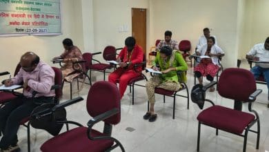 हिन्दी पखवाड़ा प्रतियोगिता में प्रतिभागियों का उत्साह