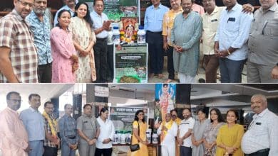 अग्रसेन जयंती गौ सेवा कार्यक्रम में भाग लेते समाज बंधु