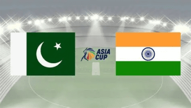 भारत-पाकिस्तान एशिया कप मैच से पहले अभ्यास करते खिलाड़ी