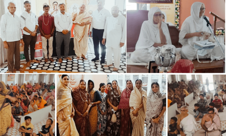 महावीर भवन में पूज्य कनकप्रभाजी म.सा. के सान्निध्य में आयोजित प्रवचन सभा और महापूजा