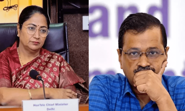 दिल्ली की सी.एम रेखा गुप्ता ने केजरीवाल पर साधा निशाना