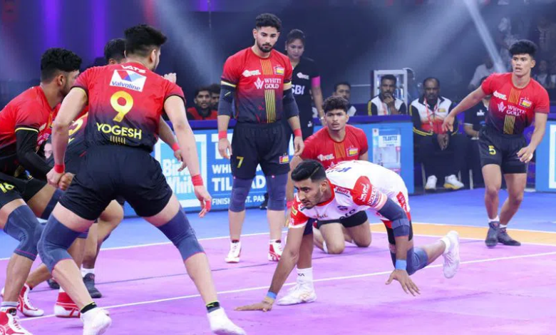 यूपी योद्धाज बनाम बेंगलुरु बुल्स प्रो कबड्डी मैच टाई-ब्रेकर जीत