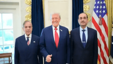 डोनाल्ड ट्रंप ने व्हाइट हाउस में पाकिस्तान के पीएम शहबाज शरीफ और फील्ड मार्शल आसिम मुनीर से मुलाकात की।