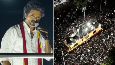 तमिलनाडु की टीवीके रैली में भगदड़ से मचे हड़कंप का दृश्य