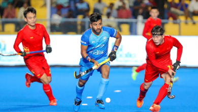 भारत बनाम मलेशिया हॉकी मैच का एक्शन