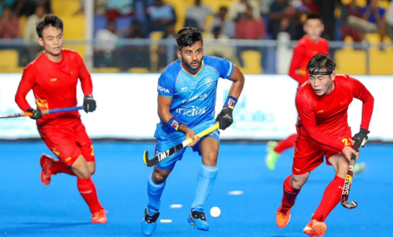 भारत बनाम मलेशिया हॉकी मैच का एक्शन