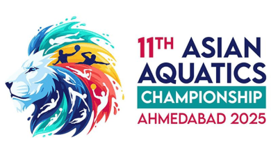 खेलमंत्री मांडविया ने एशियाई एक्वाटिक्स चैम्पियनशिप का शुभंकर जलवीर और लोगो जारी किया