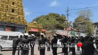 ईद-ए-मिलाद जुलूस में मुस्लिम युवकों द्वारा हिंदू मंदिर को सलामी देते हुए