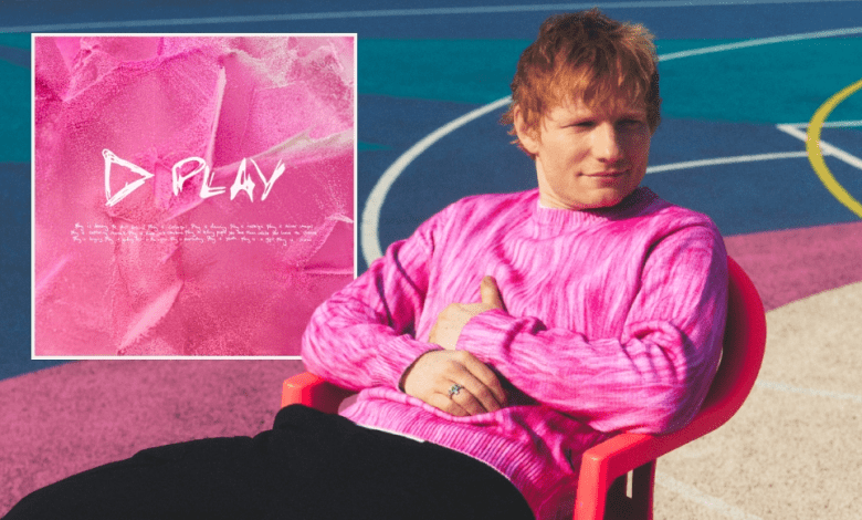 एड शीरन एलबम "प्ले" के पोस्टर के साथ इंस्टाग्राम पर