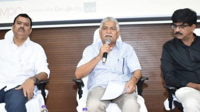 पत्रकारों के लिए एआई प्रशिक्षण कार्यशाला का दृश्य