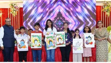 अग्रवाल समाज चित्रकला प्रतियोगिता में बच्चों की भागीदारी