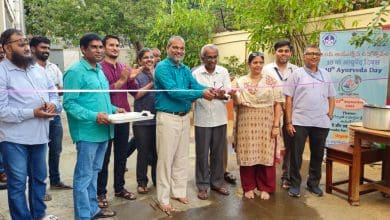 एनआईआईएमएच हैदराबाद आयुर्वेद आहार महोत्सव दृश्य