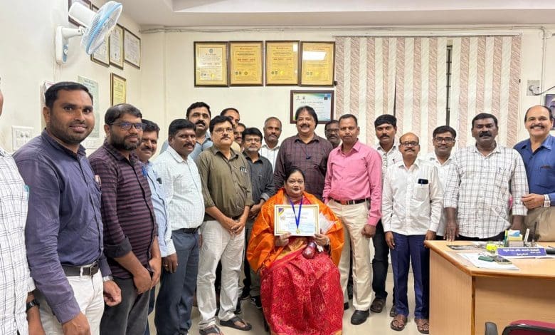 शिक्षा दिवस पर प्रो. ई.एम. सुनीता का स्वागत और सम्मान