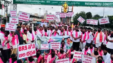 कालेश्वरम परियोजना सीबीआई जाँच पर विरोध प्रदर्शन