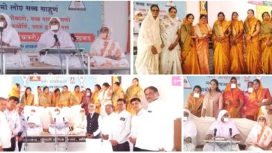 साध्वी जीव्याश्रीजी म.सा. के दीक्षा दिवस पर जैन संघ का स्वागत और समारोह का दृश्य