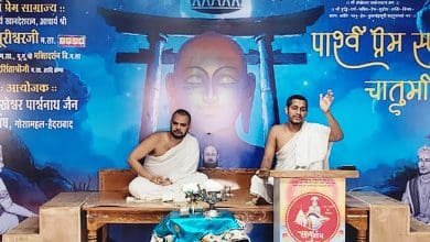 शंखेश्वर मंदिर गोशामहल में सूरी मंत्र जाप साधना