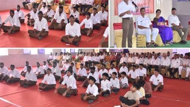 खैरताबाद में राष्ट्रीय स्वयंसेवक संघ के विजयदशमी उत्सव का आयोजन