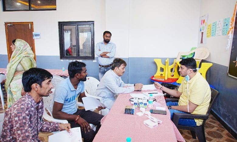 जनवाड़ा में आयोजित निःशुल्क मेगा स्वास्थ्य शिविर