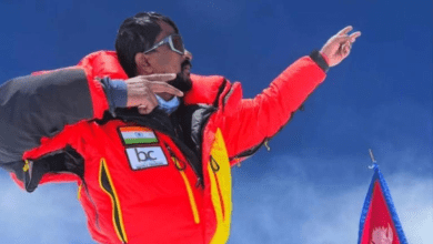 भरत थम्मिनेनी 8,000 मीटर ऊंची चो ओयू चोटी पर