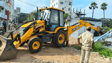 राजेंद्रनगर में अवैध निर्माण पर बुल्डोजर की कार्रवाई