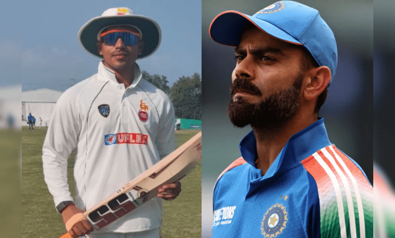 आयुष दोसेजा रणजी ट्रॉफी में दोहरा शतक लगाते हुए