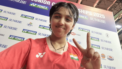 तन्वी शर्मा BWF विश्व जूनियर बैडमिंटन सेमीफाइनल में जीत के बाद