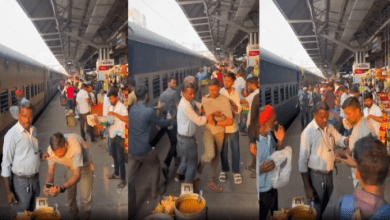 वायरल वीडियो के बाद आरोपी वेंडर को आरपीएफ ने पकड़ा