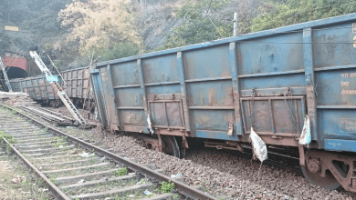 कोत्तवलसा-किरंदुल रेलमार्ग पर मालगाड़ी पटरी से उतरी