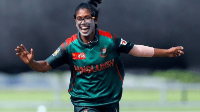 फाहिमा खातून बांग्लादेश महिला क्रिकेट टीम के साथ अभ्यास सत्र में