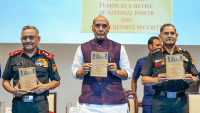 रक्षा मंत्री राजनाथ सिंह ऑपरेशन सिंदूर पर बयान देते हुए