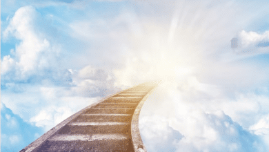 रावण द्वारा स्वर्ग की सीढ़ियाँ बनाते हुए पौराणिक चित्र