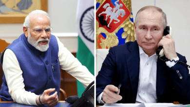 पीएम मोदी और पुतिन के बीच फोन पर हुई बातचीत का प्रतीकात्मक दृश्य