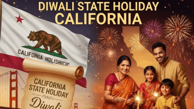 कैलिफोर्निया की विधानसभा में दिवाली अवकाश की घोषणा के बाद खुश होते लोग