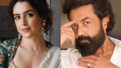 सान्या मल्होत्रा और अनुराग कश्यप फिल्म 'बंदर' के सेट पर