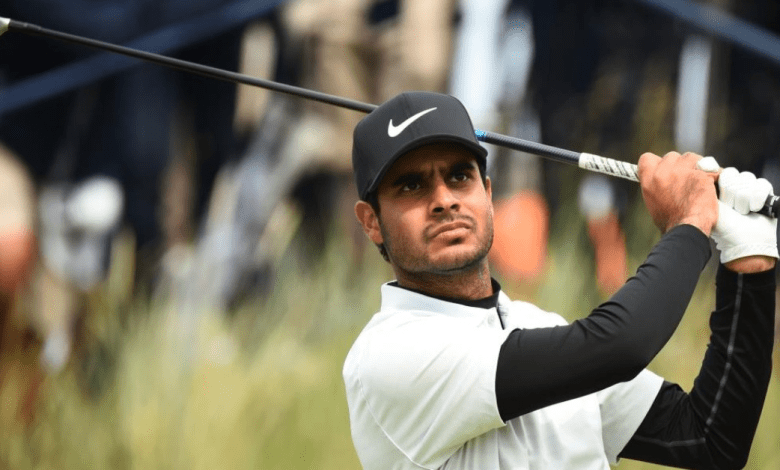 शुभंकर शर्मा ओपन डी एस्पाना गोल्फ में खेलते हुए