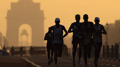 दिल्ली हाफ मैराथन में वरिष्ठ अधिकारी और गणमान्य व्यक्ति