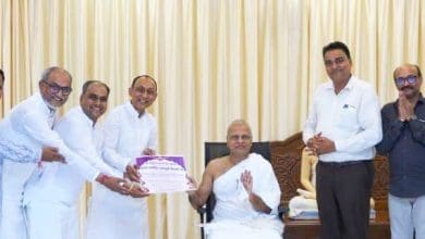 हंस मंदिर रायगीर में श्री वासुपूज्य स्वामी भगवान का पंचकल्याणक महोत्सव आयोजन दृश्य