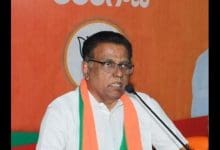 भाजपा प्रवक्ता एन.वी. सुभाष मीडिया से बात करते हुए