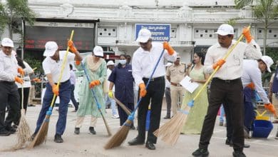 गांधी जयंती पर हैदराबाद मंडल में स्वच्छता अभियान का समापन