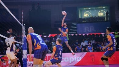 मुंबई मेट्रोस दिल्ली तूफान्स वॉलीबॉल मैच